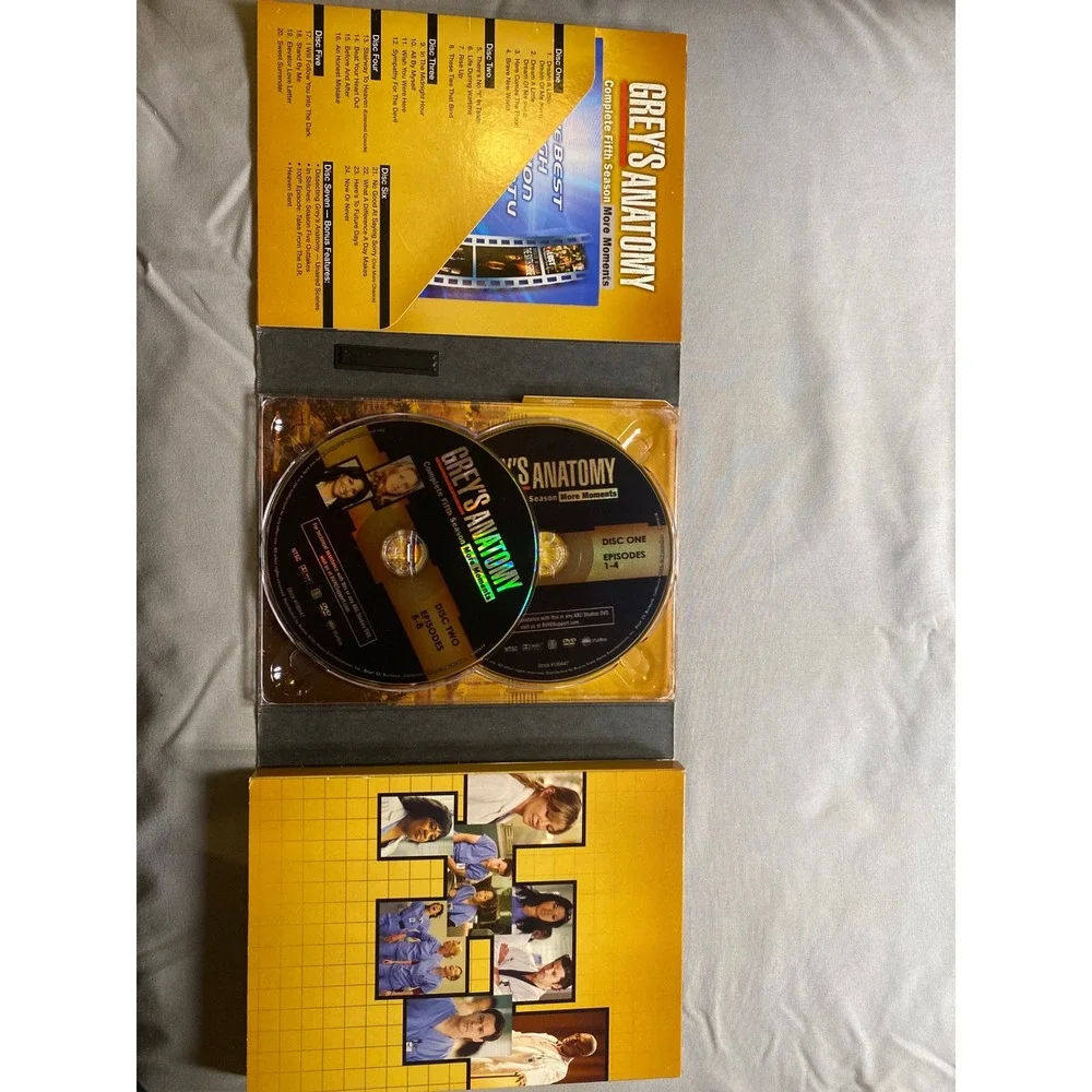 Greys Anatomy Complete Fifth Season More Moments 7-Disc DVD Box Set ABC Studios - Picture 10 of 11
